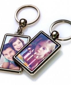Llavero personalizado metálico rectangular